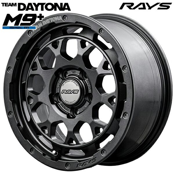 17インチ 7.0J 5H114.3 +40 RAYS レイズ チームデイトナ M9+ SPEC M AOJ (セミグロススーパーダークガンメタ) アルミホイール単品 4本（1台分）送料無料 87,890円