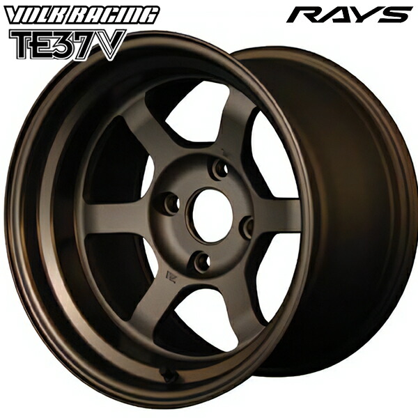 レーシングホイール ブロンズ 2本 TE37風 15×7J +20 PCD100 レーシングホイール ブロンズ 2本 TE37風 15×7J +20 PCD100