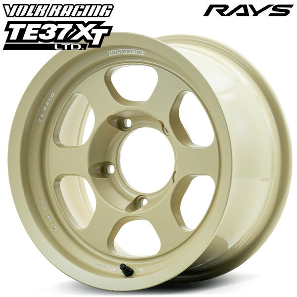 16インチ 8.0J 5H150 ±0 RAYS ボルクレーシング TE37XT LTD MI（デザートイエロー） アルミホイール単品 1本 4本以上送料無料