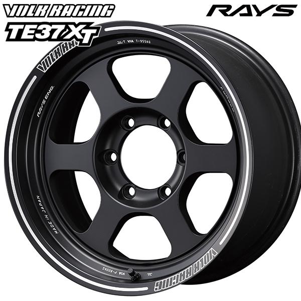 17インチ 8.0J 6H139.7 +0 RAYS ボルクレーシング TE37XT ブラストブラック（BC) アルミホイール単品 1本 4本以上送料無料