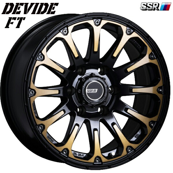 17インチ 8.0J 6H139.7 +20 SSR ディバイド FT ディープゴールド アルミホイール単品 1本 4本以上送料無料 |エムオートギャラリー