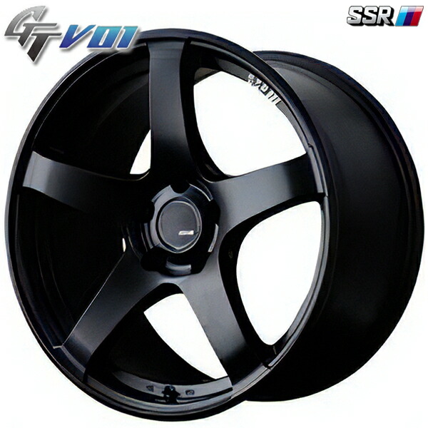 19インチ 8.5J 5H114.3 +38 SSR GTV01 フラットブラック アルミホイール単品 4本（1台分）送料無料 88,660円
