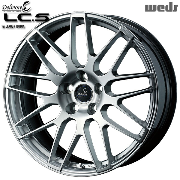 18インチ 7.0J 5H114.3 +45 WEDS デルモア LCS ハイパーシルバー アルミホイール単品 4本(1台分) 送料無料 |エムオートギャラリー