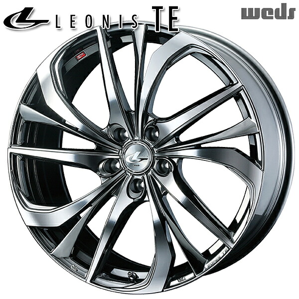 18インチ 7.0J 5H114.3 +55 Weds レオニス TE BMCMC （ブラックメタルコート ミラーカット） アルミホイール単品 4本（1台分） 送料無料