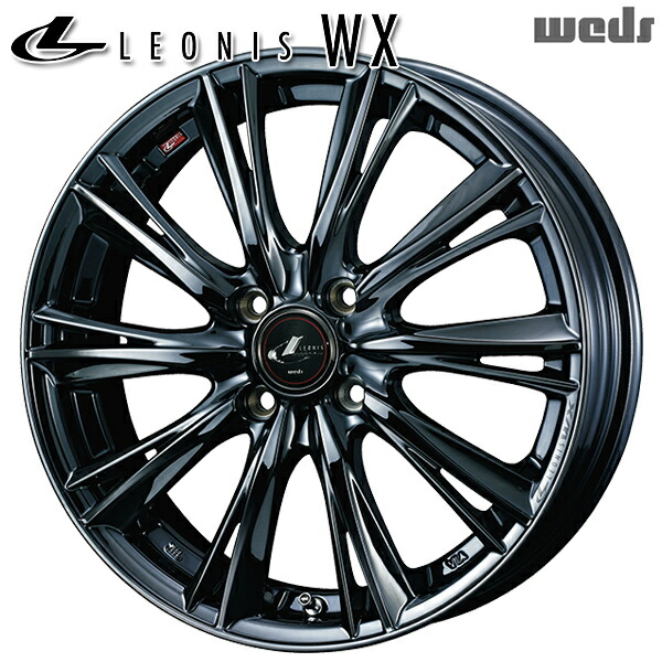 16インチ 6.0J 4H100 +42 Weds レオニス WX BMC1 （ブラックメタルコート ワン） アルミホイール単品 1本 4本以上送料無料