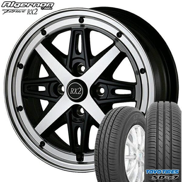 人気驚きの値段 送料無料 155 65 14インチ 軽自動車用 新品夏タイヤ ホイール4本セット 送料無料 155 65r14インチ アルジェノン フェニーチェ Rx2 ブラックポリッシュ トーヨー Toyo Sd K7 Sdk7 軽自動車用 新品サマータイヤ ホイールセット 即発送可能
