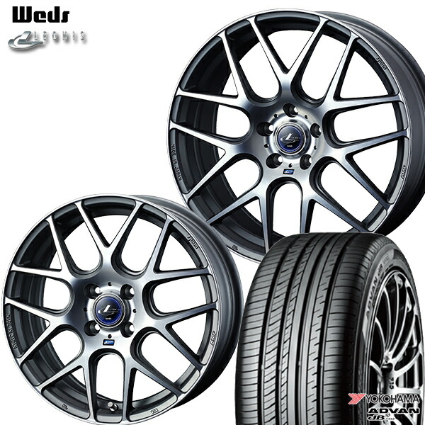 ナヴィア06 215 45r17インチ 車用品 ウェッズ レオニス ヨコハマ アドバンデシベル ホイールセット ヨコハマ ナヴィア06 V552 送料無料 マットガンメタマシニングカット 新品サマータイヤ エムオートギャラリー215 45 17インチ 新品夏タイヤ ホイール4本セット