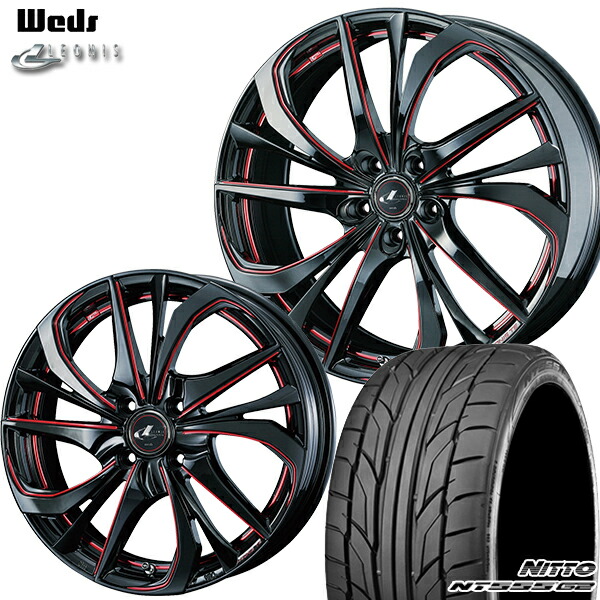 最適な材料 215 45r17インチ ウェッズ レオニス Te Bk Sc Red ニットーnitto Nt555g2 新品サマータイヤ ホイールセット エムオートギャラリー 売れ筋 Alrayah Org
