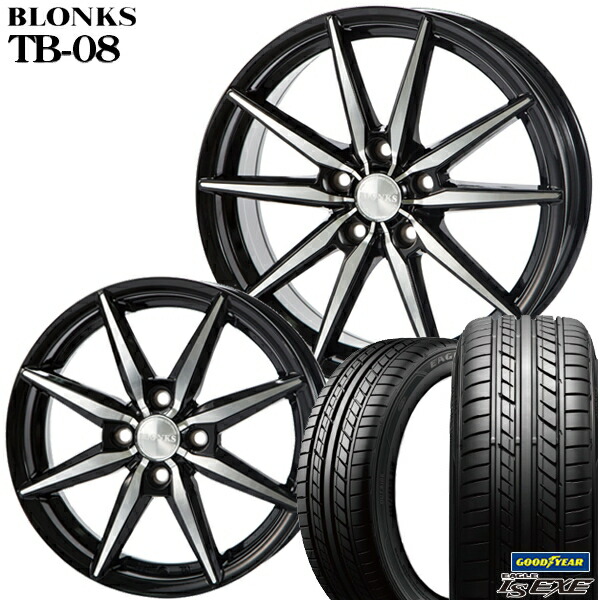 Exe グッドイヤー 新品夏タイヤ Tb08 車用品 バイク用品 送料無料 新品サマータイヤ 215 50r17インチ Ls エムオートギャラリー215 50 17インチ エグゼ ブロンクス ホイール4本セット ホイールセット Xemtin365 Com
