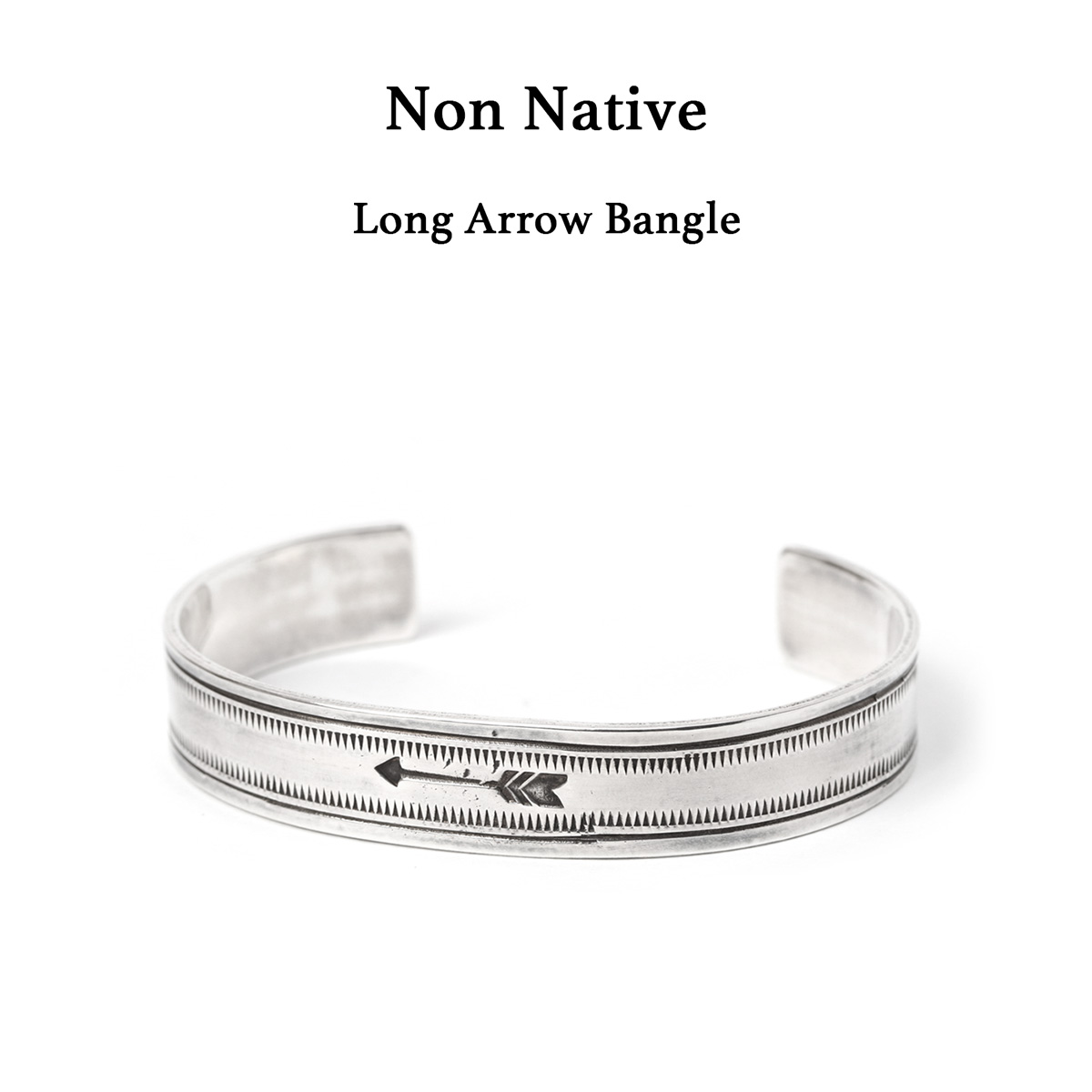 Non Native ノン原住民 Long Arrow Bangle ロング箭 バングル しろがね色 スターリングしろがね色 925 矢 御手手お手伝いさん メンズ レディース ユニ一発やる 宝飾品