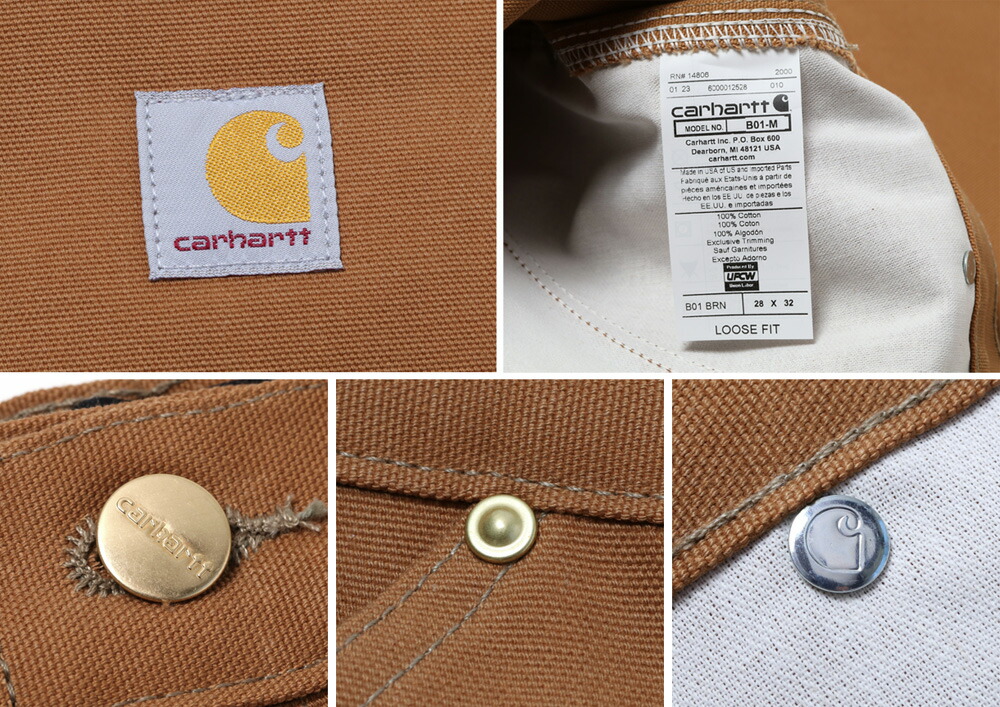 32×32 carhartt ダブルニー ペインターパンツ グレーブラウン Carhartt カーハート #B01 レングス32 ダブルニーダック