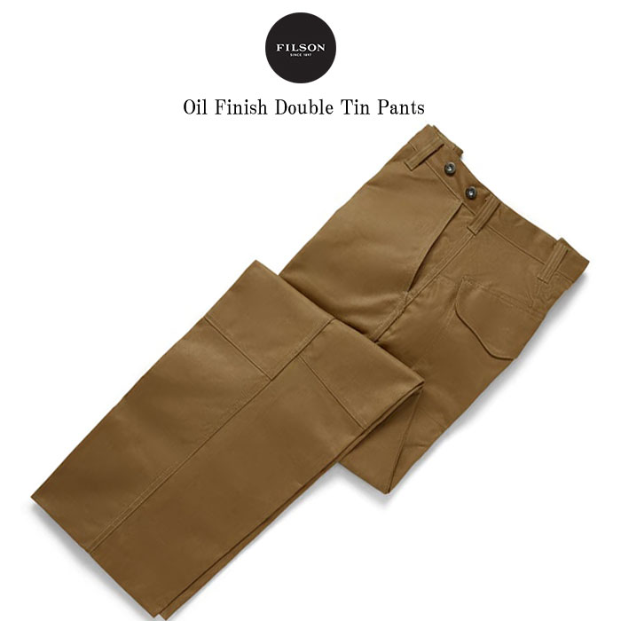 楽天市場】FILSON フィルソン シングルティンパンツ Oiled Tan レザー 