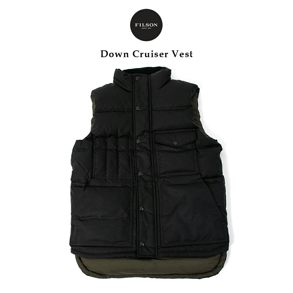 Filson フィルソン 落るクルーザー上上 Bluecoal Down Cruiser Vest Allied Feather Down メンズ ベスト 油類終わらす ダウンベスト 作品ベスト 手続き来着 アウトドア 暇 幕屋 変化 送料無料 Coal 溢者 黒人 クルーザーベスト 作業お召し物 オイルド