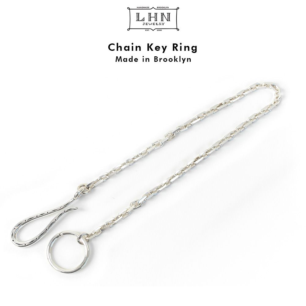 電子郵状便送りとどける Lhn Jewelry Chain Key Ring エルエッチエヌ アンティーク ジュエリー Ag ウォレットチェーンストア ハンドメイド ブルックリン Handmade In Brooklyn 送料無料 製 がま口より糸 シルバー 925 ヒントチェーン ウォレットつり紐 バイカー アメカジ