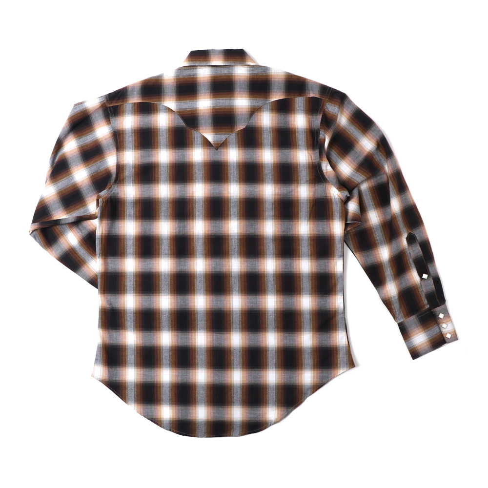 Rockmount Ranch Wear Brown チェックウエスタンシャツ 長袖シャツ