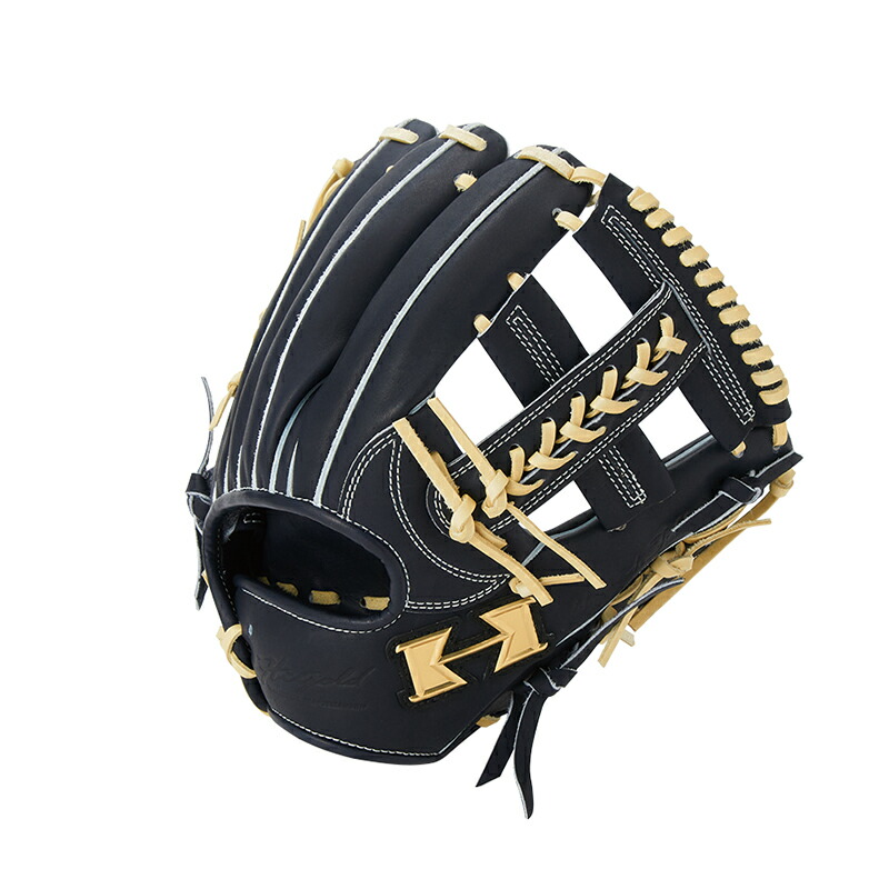 Hi-gold(ハイゴールド) 2026年モデル 心極シリーズ KKG2616L 硬式グラブ 遊撃手・二塁手用 ギャラクシーブラック LH 右投|ラックスポーツ