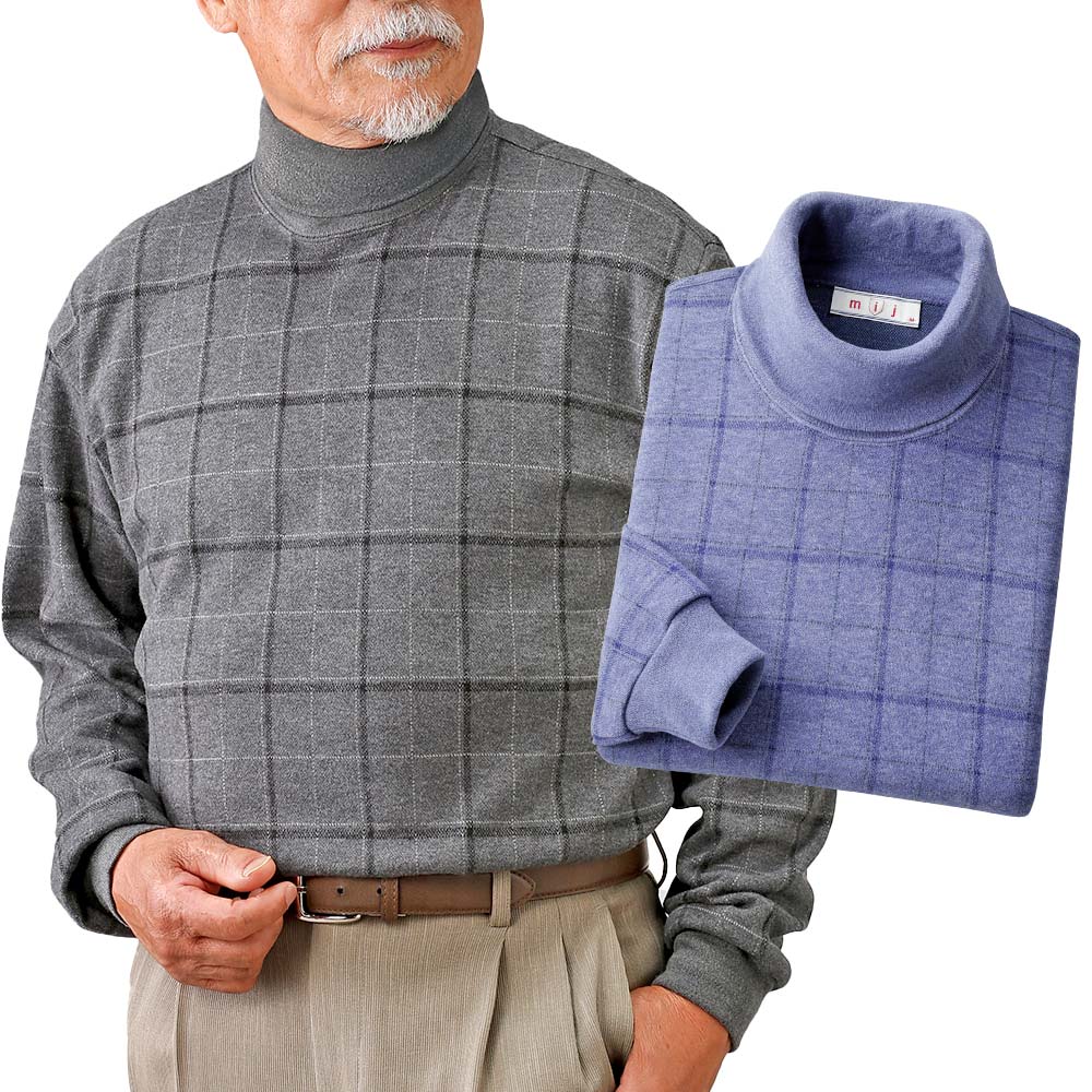 楽天市場】メンズ 紳士 mij/エムアイジェイ 日本製暖かタートルネック