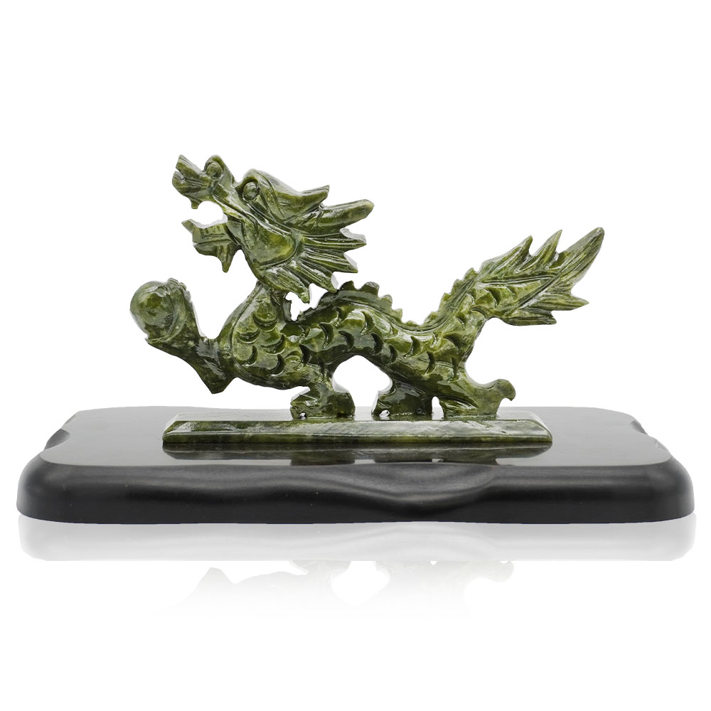 翡翠製ドラゴン置物 約30cm 144205.jpg