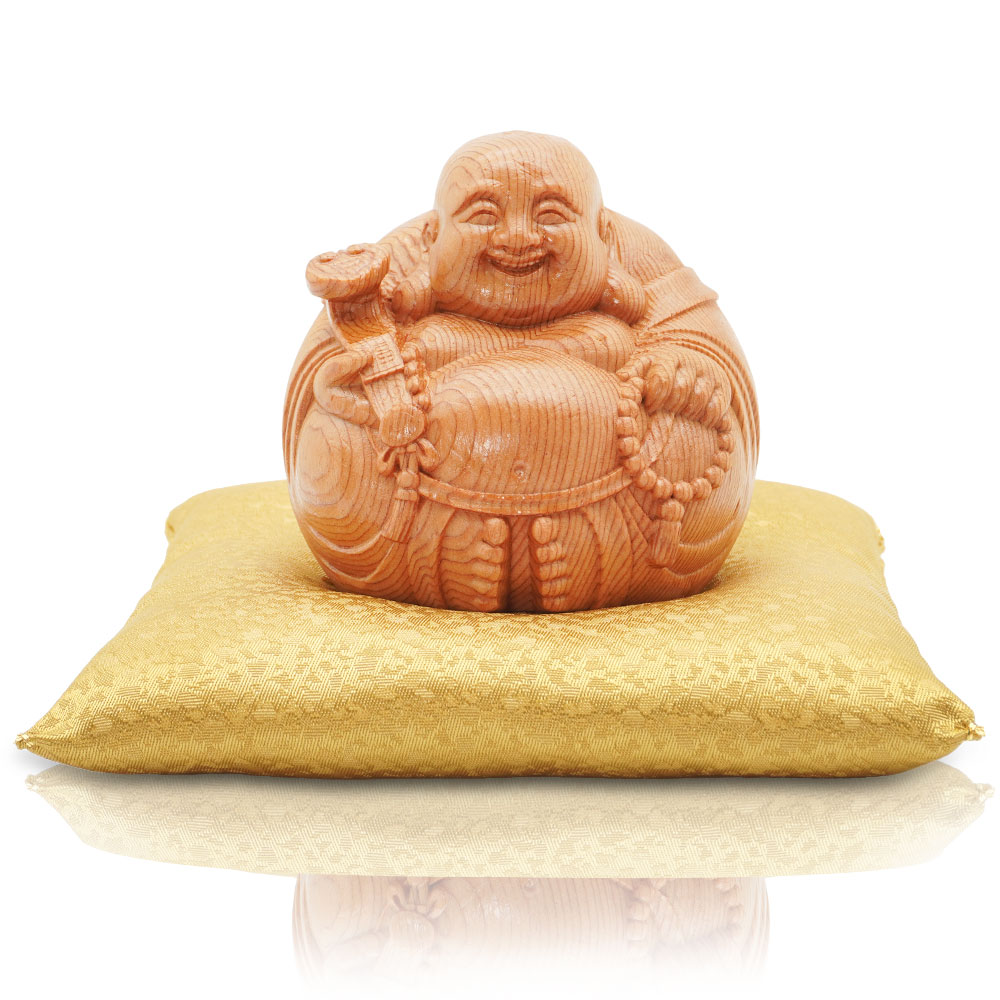 楽天市場】【 伊勢 宮忠 】【 木彫 丸布袋 No.5 】幅6.9cm