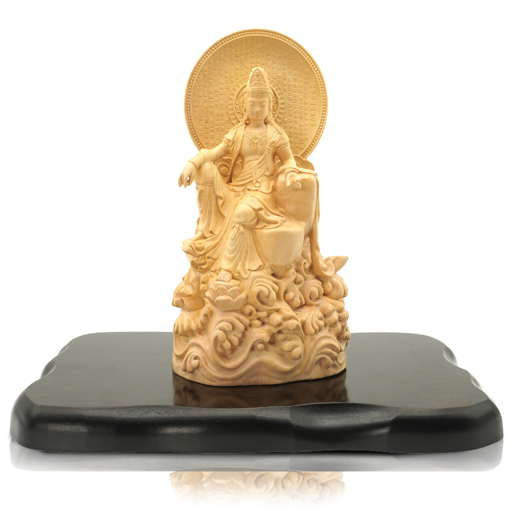 楽天市場】牛頭天王 仏像 厄除け 開運 風水 木彫り 檜 置物 悪霊