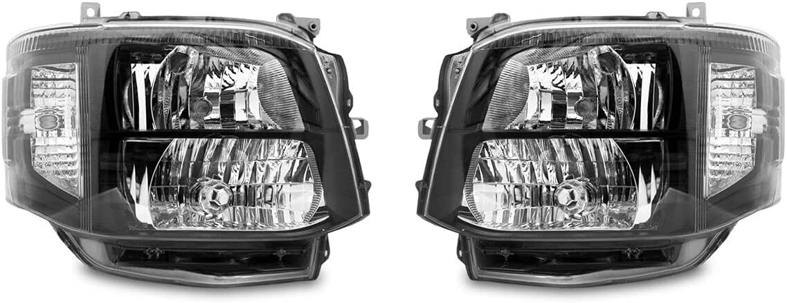 楽天市場】ハイエース 200系 3型 純正タイプ HIDヘッドライト ブラック