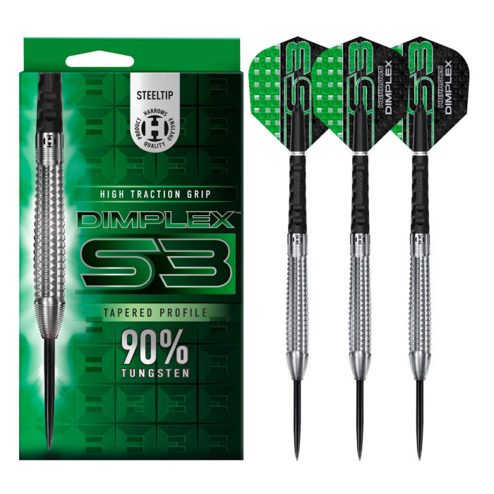 【送料無料】ハローズ ディンプレックス S3 テーパード STEEL 23g Harrows DIMPLEX S3 TAPERED STEEL 23g ダーツ バレル