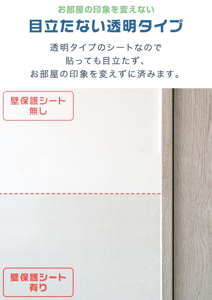 1年保証 壁保護シート 爪とぎ防止 汚れ防止 犬 60cm 300cm 弱粘着 ペット クリア 落書き フリーカット 2枚組 透明 貼ってはがせる 猫 保護フィルム