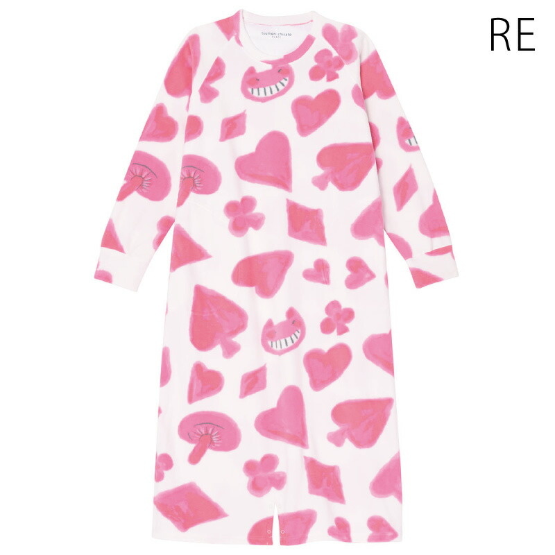 送料無料 10 Off ワコール Wacoal ツモリチサトスリープ パジャマ マイクロフリース ワンピース ロング袖 トランプ柄 M サイズ Unr370 Fitolab Com Br