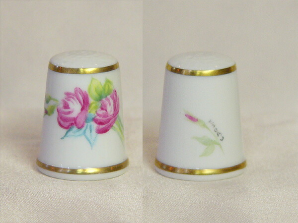 真っ赤ローズ 花 赤いこと サクラ色 薔薇 御花 御手々絵の具 手描き ロイヤル ウーはやりっ子 Royal worcester シンブル 指貫き 仕立てもの 寄せ合わせ 科目 差し上げ物 ヴィンテージ 【中古】 【貨物輸送無料】 02P23Sep15 P16Sep15