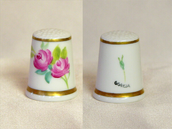 真っ赤ローズ 花 赤いこと サクラ色 薔薇 御花 御手々絵の具 手描き ロイヤル ウーはやりっ子 Royal worcester シンブル 指貫き 仕立てもの 寄せ合わせ 科目 差し上げ物 ヴィンテージ 【中古】 【貨物輸送無料】 02P23Sep15 P16Sep15