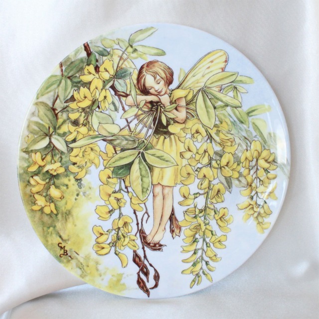 楽天市場 Wedgwood ラバーナム フェアリー Laburnum Fairy 花の妖精が可愛らしいフラワー フェアリー 絵皿 シシリー メアリー バーカー イギリス ウェッジウッド ウォールプレート 飾り皿 プレゼント ギフト 中古 送料無料 02p07nov15 メイ フェアリー楽天市場店