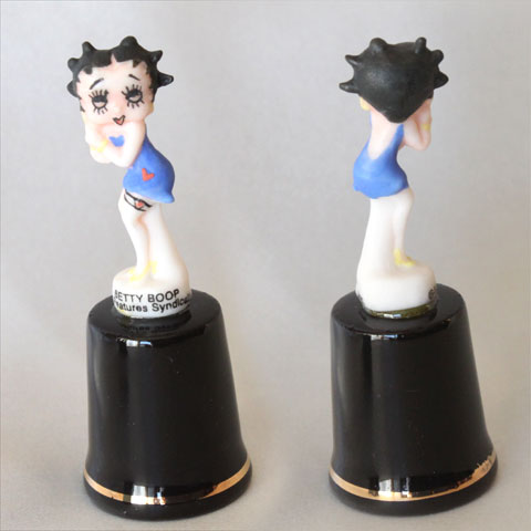 ベティ ブープ Betty Boop 図形 模範例とっ始め 青み御召しもの  スターリング＆古典派音楽 sterling \u0026 Classic WB 押さえる振り出し シンブル 指貫き 仕立てもの 寄せ合わせ 科目 差し上げ物 新品 未当て嵌める 【貨物輸送無料】