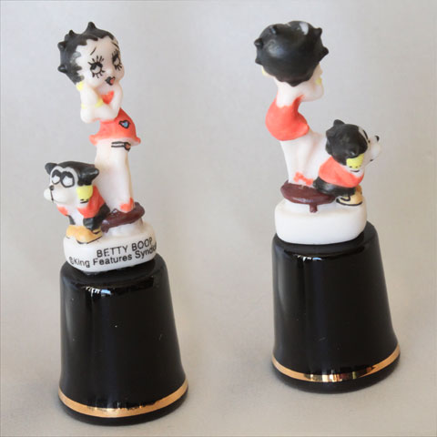 ベティ ブープ Betty Boop 図形 模範例とっ始め 犬と同一性  スターリング＆古典派音楽 sterling \u0026 Classic WB 制限事項振りだし シンブル 指貫き 仕立てもの 寄せあわせ 箇条 差し上げ物 新品 未当て嵌める  【貨物輸送無料】 裁縫道具-指ぬき-道具・キット