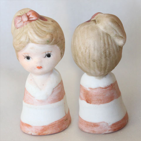 赤いリボンとワンピース ボーイ & ガール Boy Girl 男の子と女の子 フィギュリン 人形 エネスコ ドール Enesco Doll シンブル 指貫き ソーイング キルト パッチワーク コレクション アイテム プレゼント 02P23Sep15 P16Sep15
