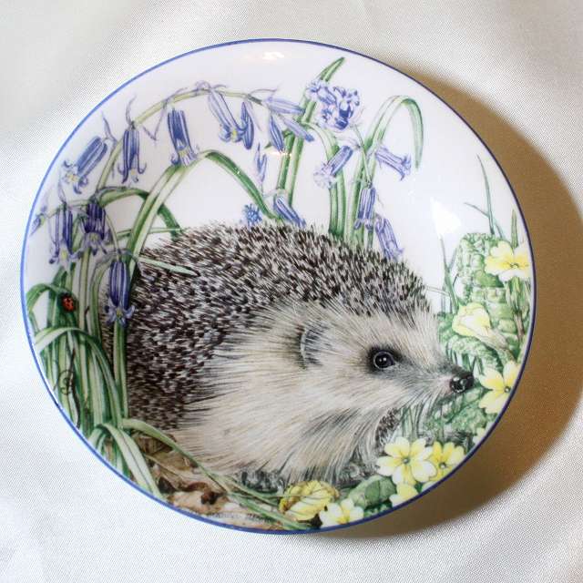 ヘッジホッグ 花と母を待つハリネズミの子供 ロイヤル ケンダル Royal Kendal コレクターズ シーラ マンズ アボット画 イギリス 絵皿 ウォール プレート 飾り皿 プレゼント ギフト 小皿 ピントレイ 中古 送料無料 Indorerwamo Com