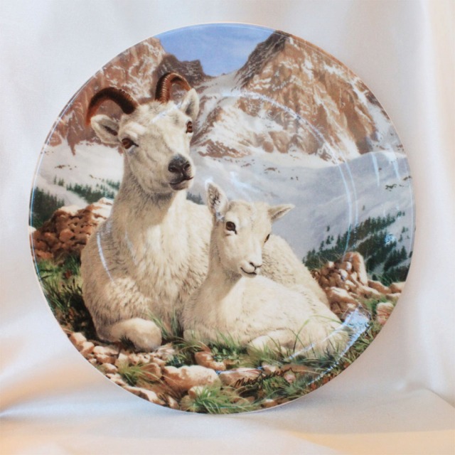 ドール シープ Dall Sheep コレクターズ トレジャリー 1991年 野生の羊 ヒツジ ロイヤル グラフトン Royal Grafton 絵皿 ウォール プレート 飾り皿 プレゼント ギフト 【中古】 【送料無料】 02P31Aug16 02P06Aug16 532P14Aug16