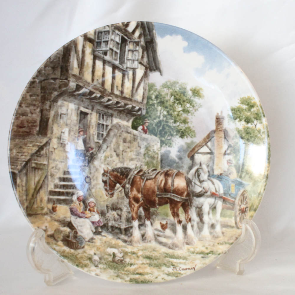 楽天市場】不思議の国のアリスの絵皿 ハートの女王様のクロケー