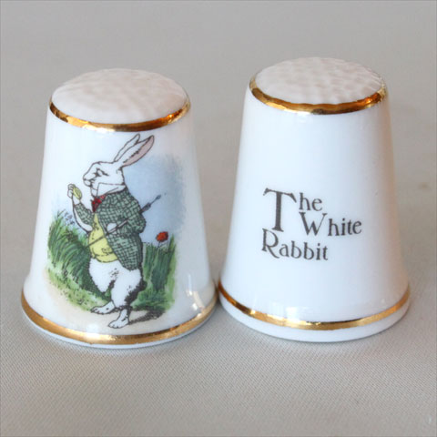 TCC ホワイト ラビット White Rabbit ウサギ うさぎ 不思議の国のアリス Alice アリス イン ワンダーランド ルイス キャロル ロイヤル グラフトン Royal Grafton 指貫き ソーイング パッチワーク キルト コレクション アイテム プレゼント【送料無料】 02P05Sep15