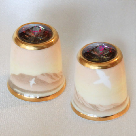 TCC 長閑やかさの夢 薄紅 シンブル 指貫き サザーランド Sutherland スワロフスキー 水晶 いの一番 仕立てもの キルト パッチワーク 寄せあわせ 個条 差し上げ物 【貨物輸送無料】 P16Sep15