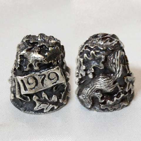 1979年 3000個押さえる振り出し りす シンブル 指貫き 連合王国 ピューター 49／3000 【中古】
