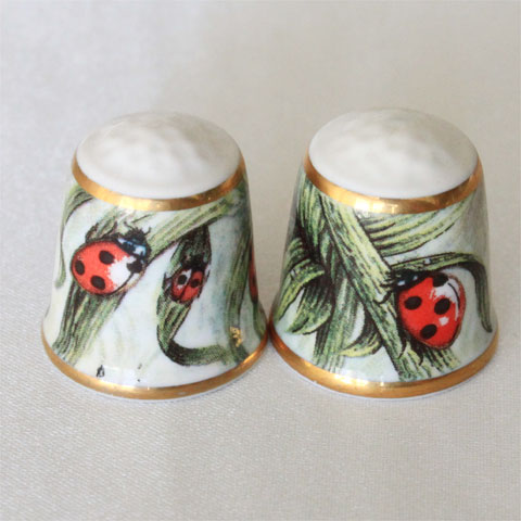 TCC てんとう虫 Lady Bug レディーバッグ シーコンブ Seacombe 天道虫 シンブル 指貫き ソーイング アイテム プレゼント ヴィンテージ 【中古】 02P24Oct15