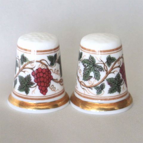 TCC Wedgwood ミュージアム コレクション オールド ロンドン グレープ Old London Grape ブドウ 葡萄 1997年 ウェッジウッド シンブル 指貫き ソーイング アイテム プレゼント ヴィンテージ 【中古】 02P24Oct15