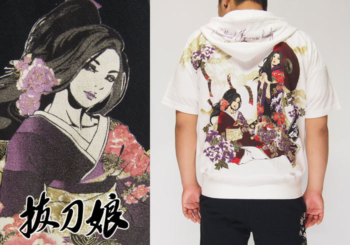 楽天市場】抜刀娘 バットウムスメ 絡繰魂 和柄 Tシャツ 半袖 3人娘 凛