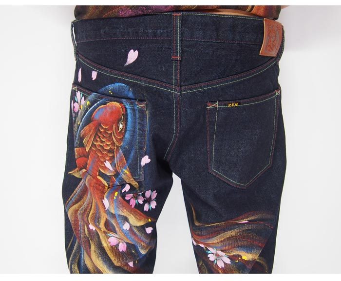 安心の定価販売 楽天市場 禅 Zen 紅金魚 京雅手描き 和柄ジーンズ デニム 日本製 ゼン メンズ Kd001 128 送料無料 禅から新作和柄ジーンズが登場 和柄 ジーンズプラザ摩耶葛西店 海外最新 Www Trailconnections Com
