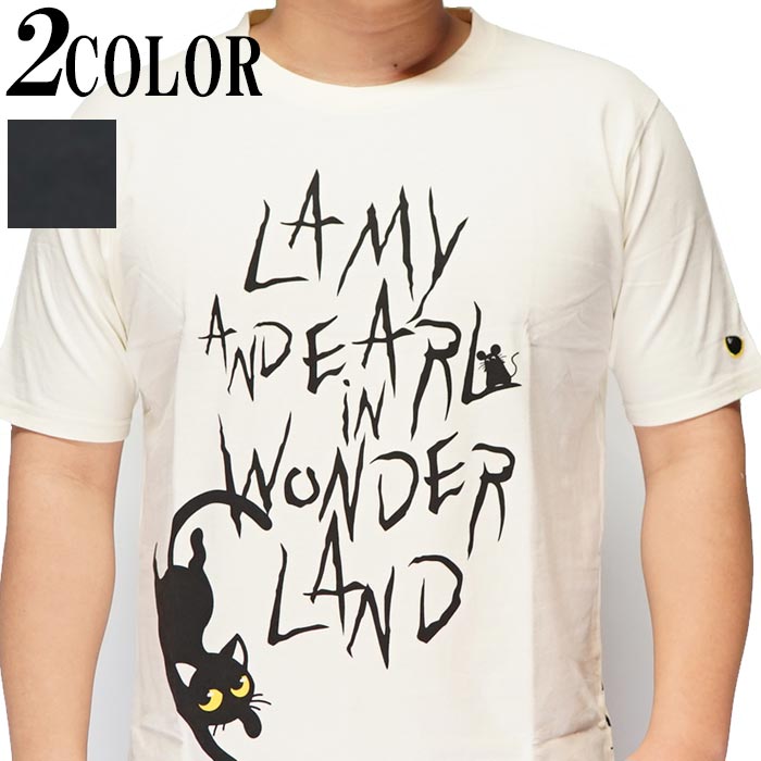 楽天市場 Lin Tシャツ 半袖 メンズ 黒猫のlamyとネズミのearl ラミ アール 不思議の国 参丸一 和柄 Alt 送料無料 参丸一の兄弟ブランドから新作tシャツが登場 和柄 ジーンズプラザ摩耶葛西店