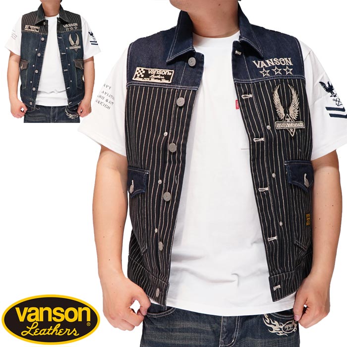 楽天市場】バンソン Vanson レザーベスト“Zippered Vest with lace-up