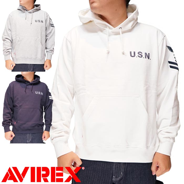 百貨店大売り出し AVIREX アヴィレックス ネイバル ティーシャツ パーカー 汗水 メンズ 783-3931008 貨物輸送無料