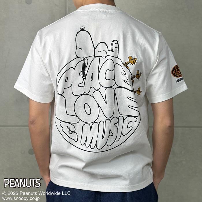 フラッグスタッフ FLAGSTAFF スヌーピー コラボ Tシャツ 半袖 刺繍 メンズ BEAGLE 452092 送料無料
