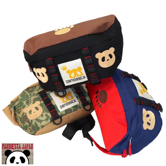 パンディエスタ PANDIESTA ショルダーバッグ BAG 鞄 パンダ メンズ パンダアップリケ 切替 ２WAY 和柄 585901 送料無料