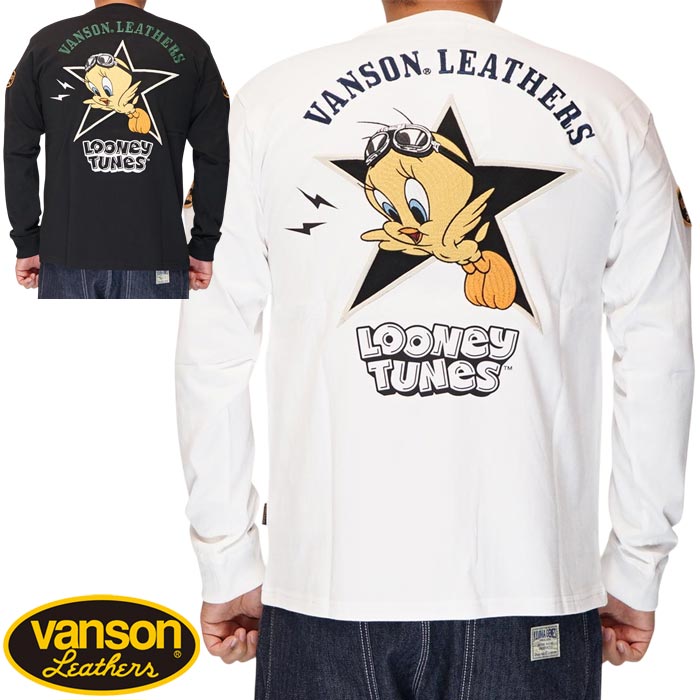 VANSON バンソン ルーニー テューンズ 共同研究 LOONEY TUNES ロングプルオーバー トゥイーティー メンズ LTV-2508 貨物輸送無料